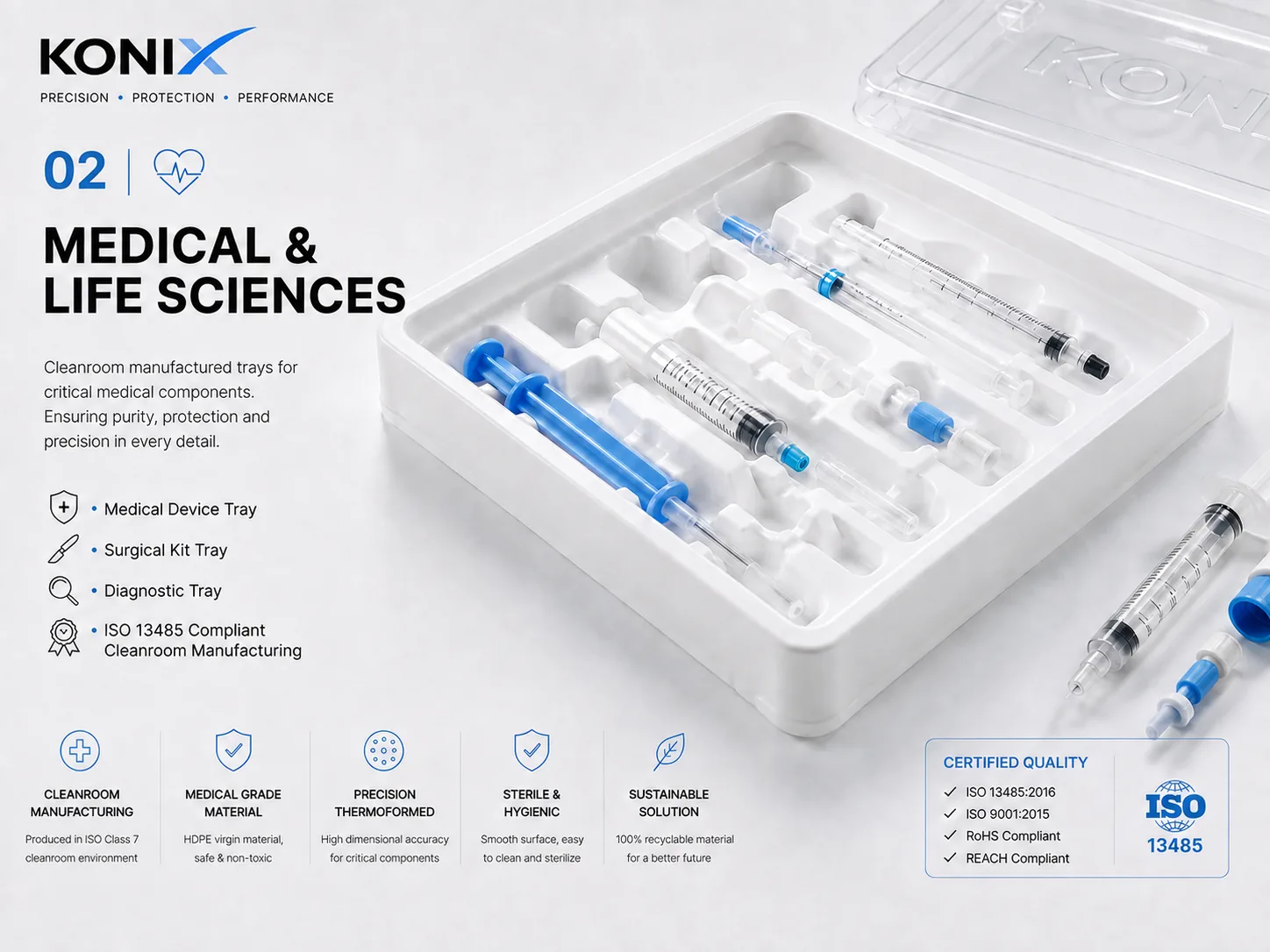 Medical device packaging — cleanroom-built, validated