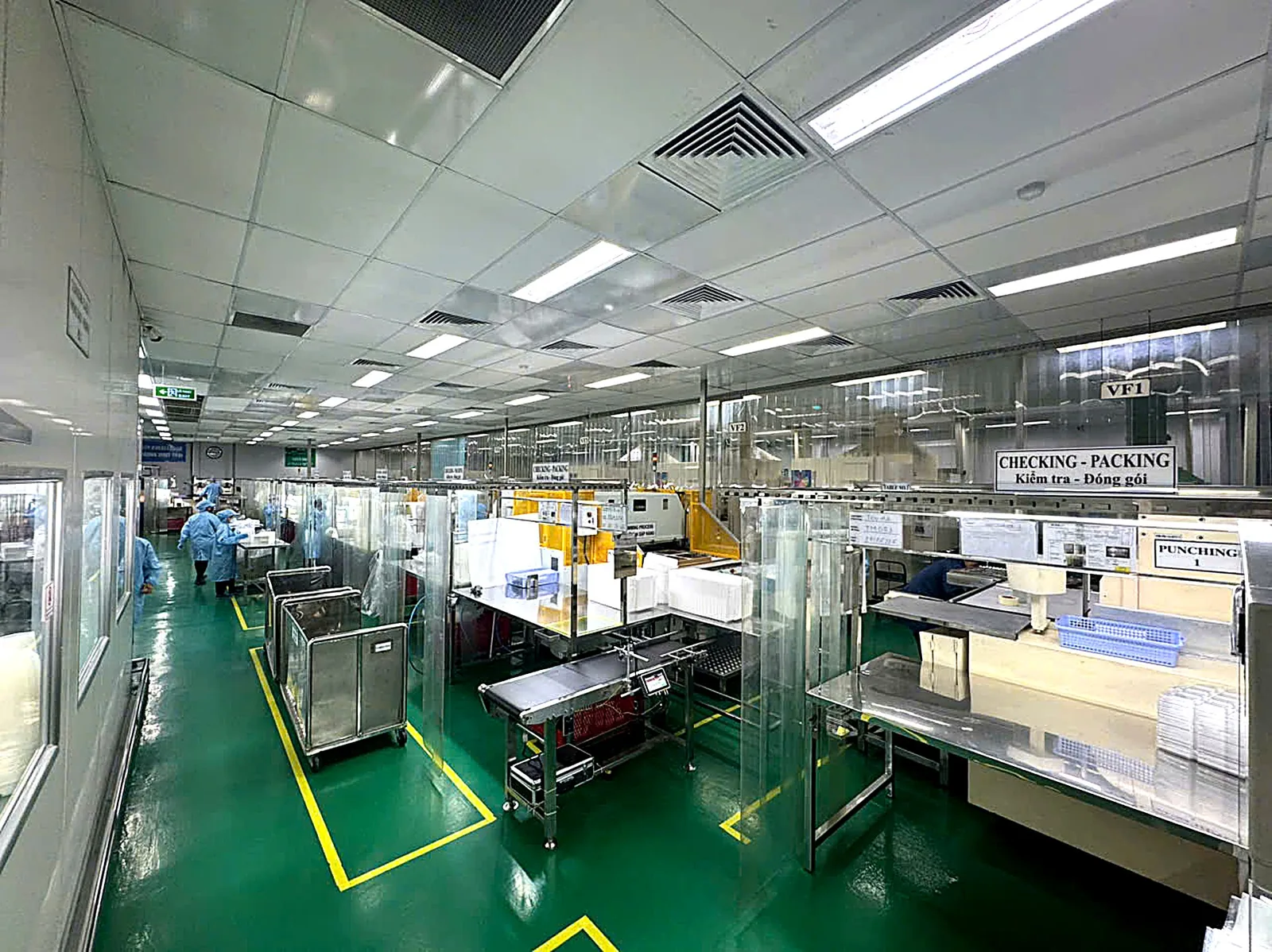 Konix Vietnam Class 8 cleanroom production hall in Đồng Nai