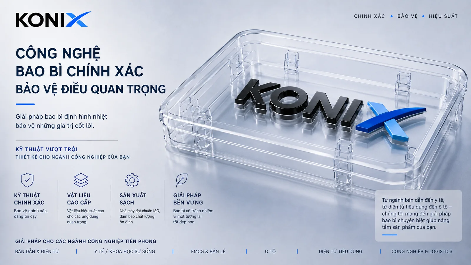 Konix — engineered KONIX protective packaging trays
