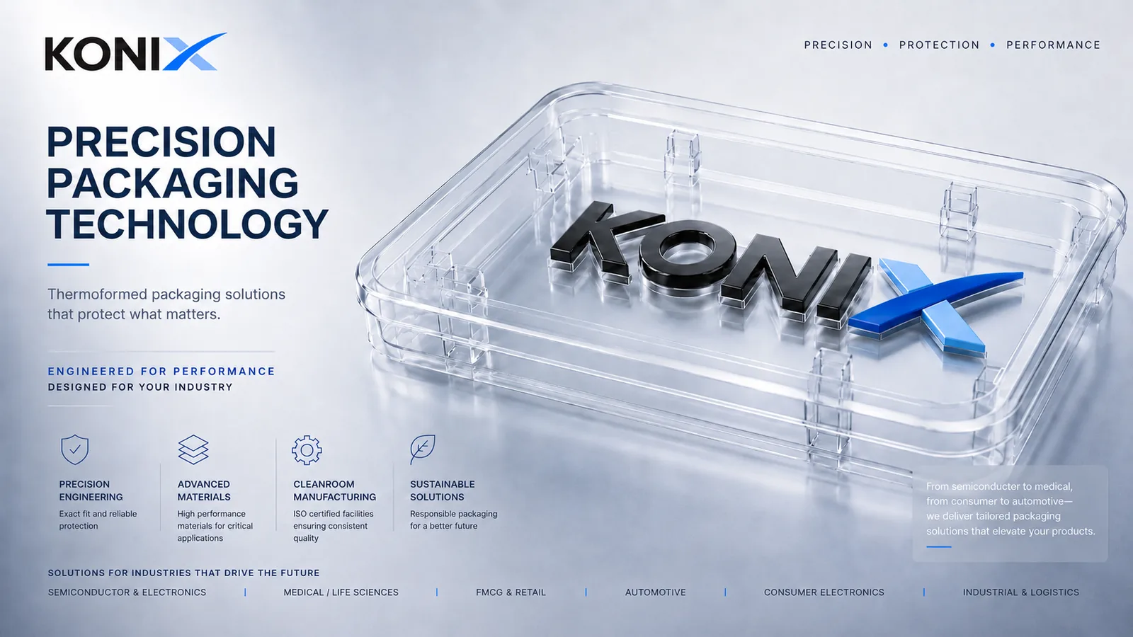 Konix — engineered KONIX protective packaging trays