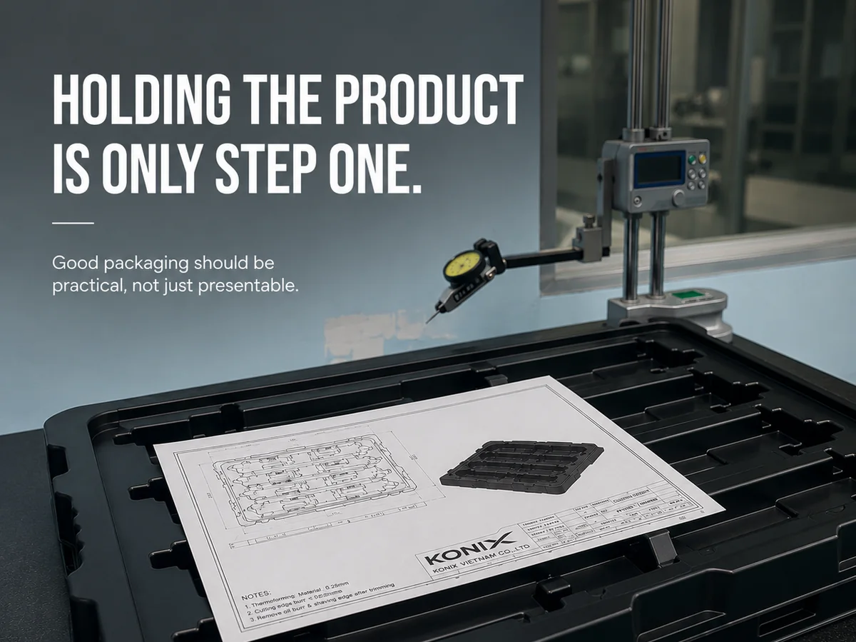 Packaging Notes #001 — Holding the Product Is Only Step One — What a Tray Design Review Should Actually Check