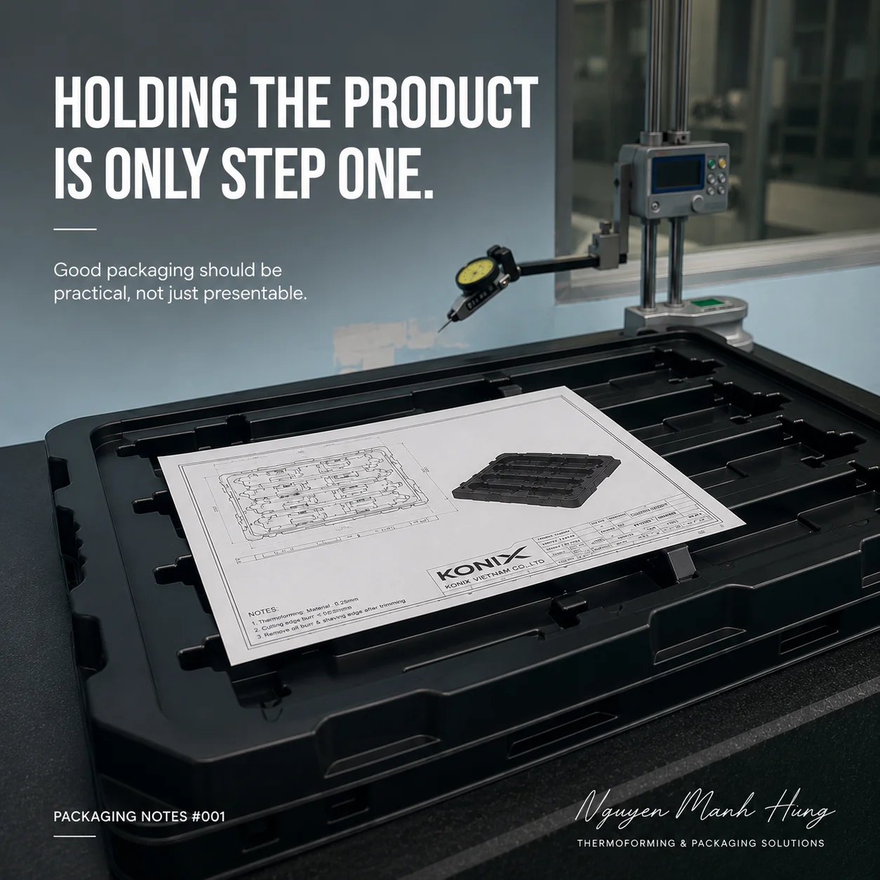 Packaging Notes #001 — Holding the Product Is Only Step One — What a Tray Design Review Should Actually Check